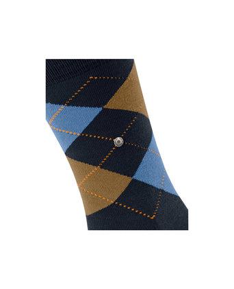 Burlington Edinburgh Heren Sokken | Blauw