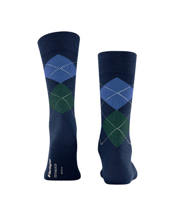 Burlington Edinburgh Heren Sokken | Blauw
