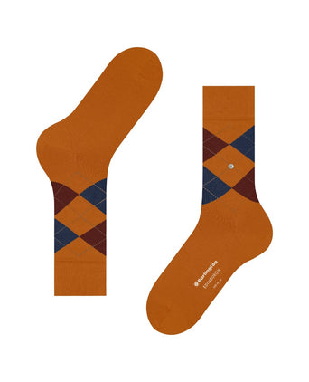 Burlington Edinburgh Heren Sokken | rood