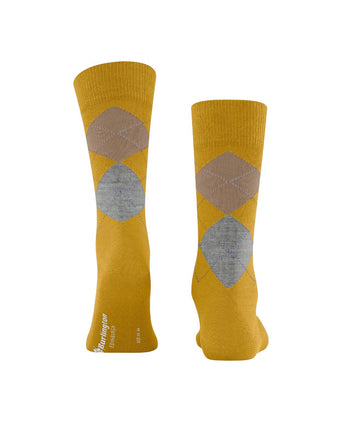 Burlington Edinburgh Heren Sokken | Geel