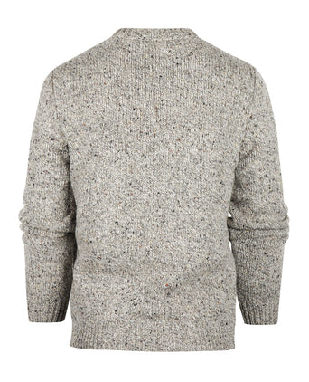 Fisherman Ronde Hals Pullover | Bruin