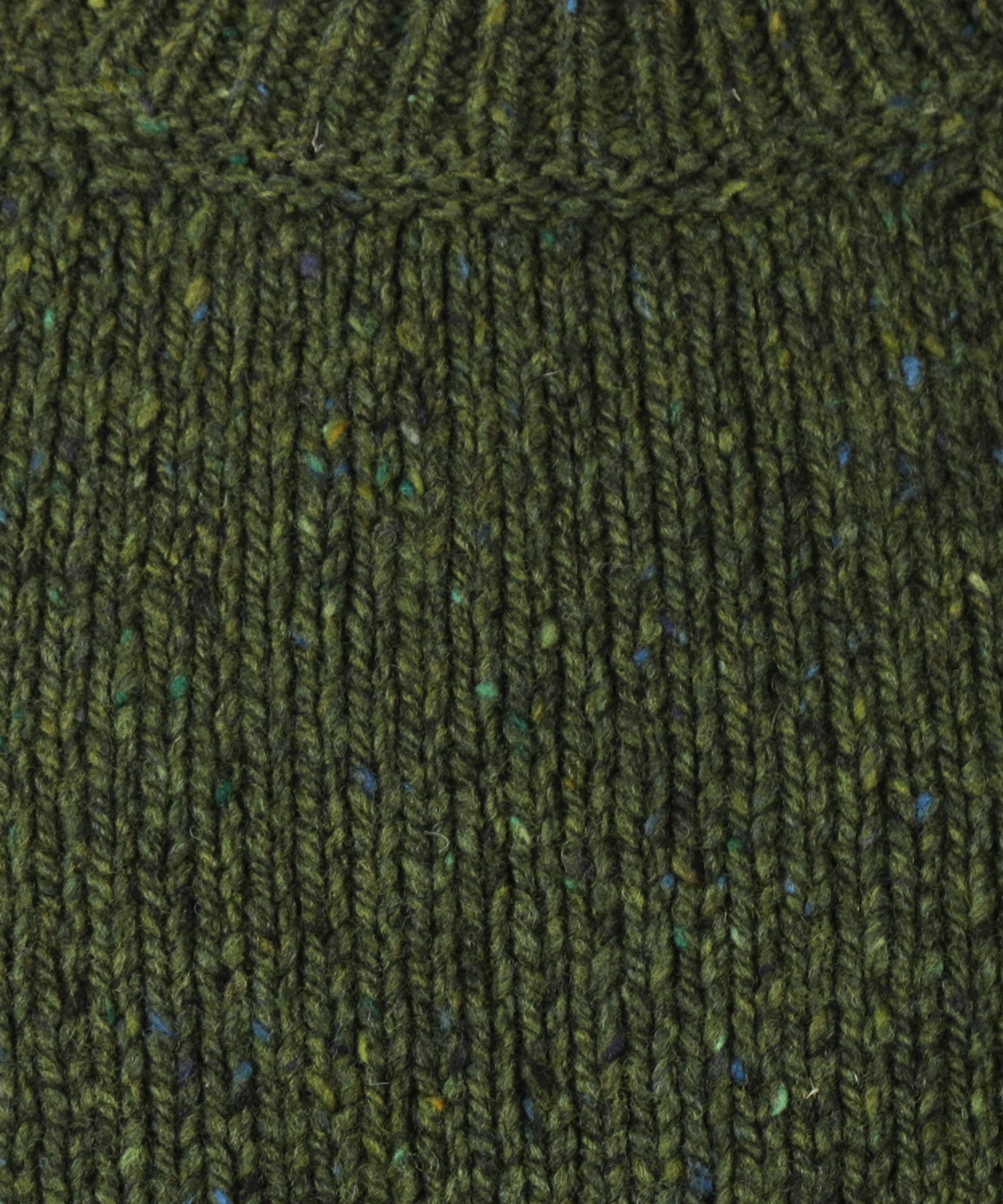 Fisherman Round Neck Pullover | Green