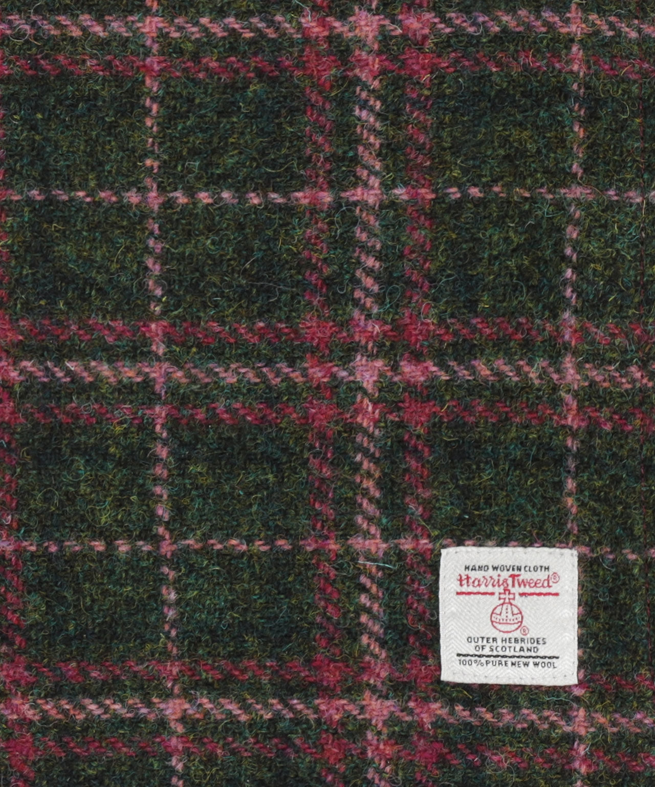 Harris-Tweed-Schal | Grün