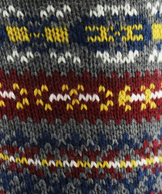 Fairisle-Socken, schwere Ausführung | Anthrazitgrau