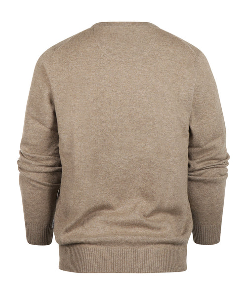 Rundhals-Kaschmirpullover | Beige