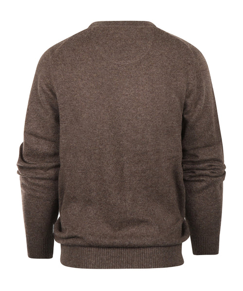 Rundhals-Kaschmirpullover | Braun