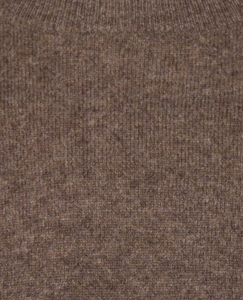 Ronde Hals Cashmere Pullover | Bruin