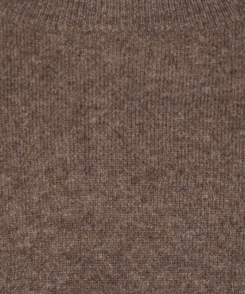 Rundhals-Kaschmirpullover | Braun