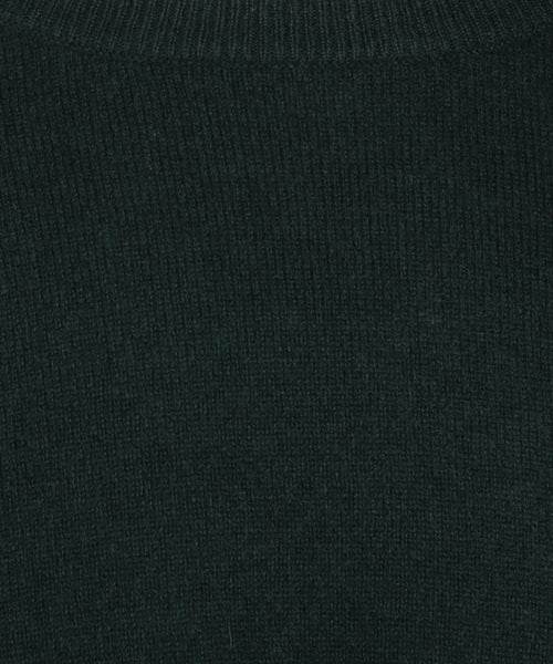 Rundhals-Kaschmirpullover | Grün
