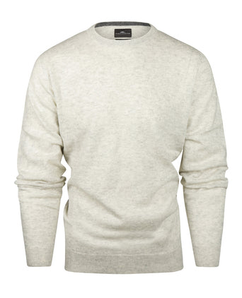 Ronde Hals Cashmere Pullover | Ecru