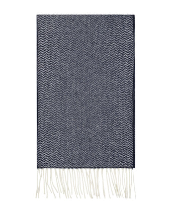 Lambswool Sjaal 30X210CM | Blauw