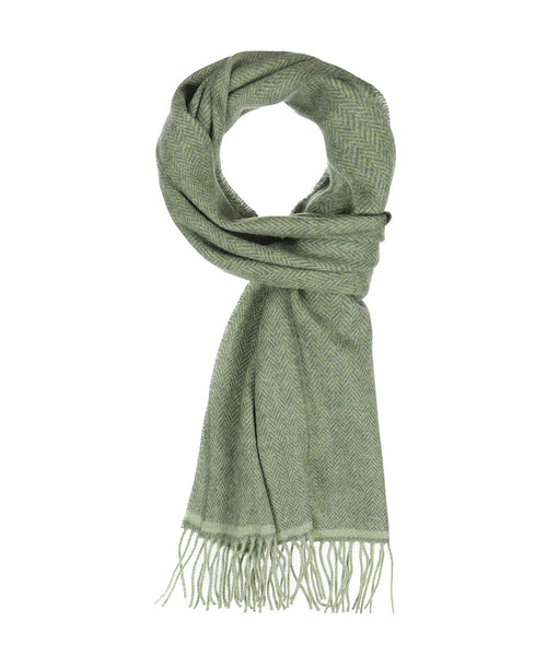 Lambswool Sjaal 30X210CM | Groen