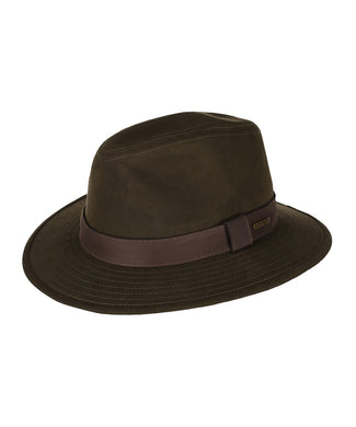 Stetson Traveller Waxed Cotton WR | Olijf Groen Stetson Traveller Waxed Cotton WR | Olijf Groen