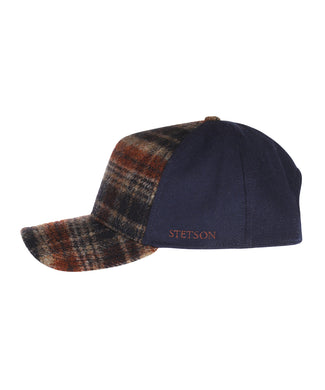 Stetson Trucker Cap Wool Check | Blauw Stetson Trucker Cap Wool Check | Blauw