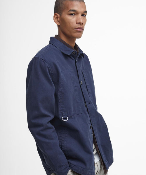 Barbour Deepdale Relaxed Fit Overshirt | Navy Blauw