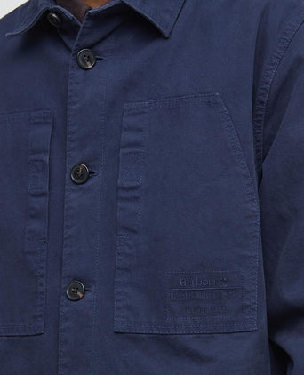 Barbour Deepdale Relaxed Fit Overshirt | Navy Blauw