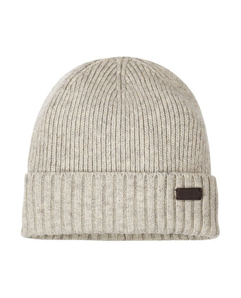 Barbour Carlton Beanie Hat | Licht Grijs