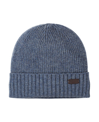 Barbour Carlton Beanie Hat | Denim Blauw