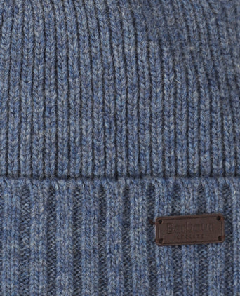 Barbour Carlton Beanie Hat | Denim Blauw