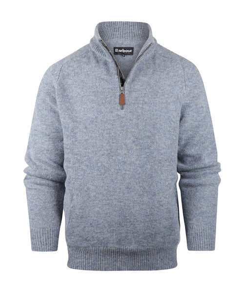 Barbour Talder Half Zip Knitted | Blauw