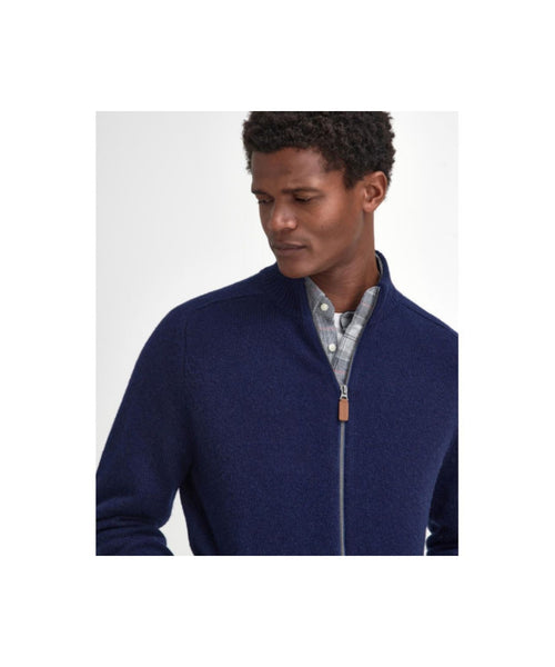 Barbour Talder Zip Through | Navy Blauw