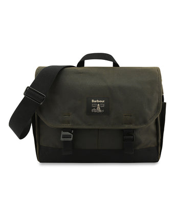 Barbour Field Wax Messenger | Groen