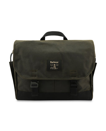 Barbour Field Wax Messenger | Groen