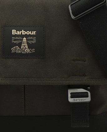 Barbour Field Wax Messenger | Groen