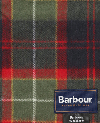 Barbour Brack Patchwork Tartan Scarf | Rood