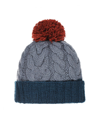 Muts Wol Fleece Lining | Blauw