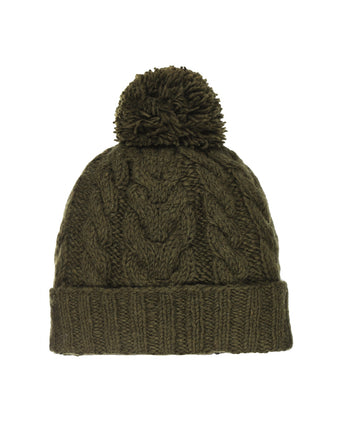 Muts Wol Fleece Lining | Groen