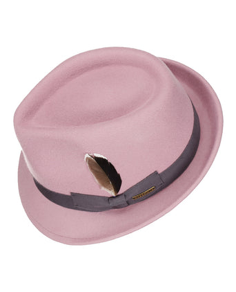 Stetson Trilby Woolfelt | Mistig Roze
