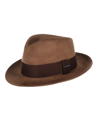 Stetson Fedora Woolfelt Suede | Bruin
