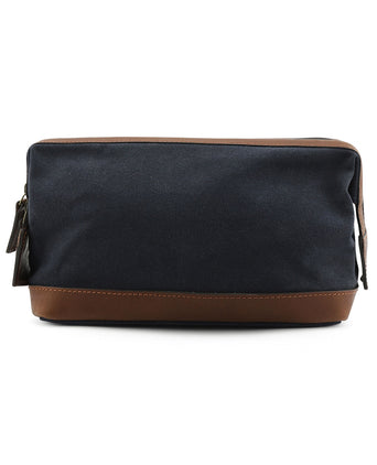 Canvas Gladstone Washbag | Navy Blauw