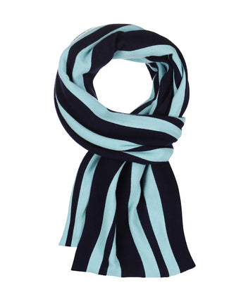 College-Schal aus 100 % Wolle | Blau