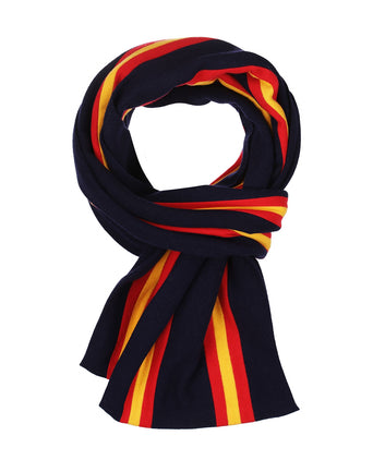 College-Schal aus 100 % Wolle | Blau