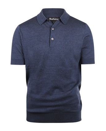 Barbour Buston Knit Polo | Navy Blauw