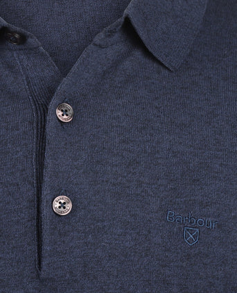 Barbour Buston Knit Polo | Navy Blauw