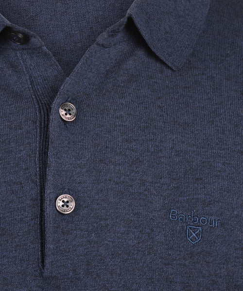 Barbour Buston Knit Polo | Navy Blauw