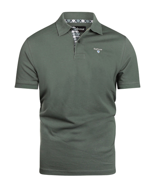Barbour Tartan Piqué Polo | Grau