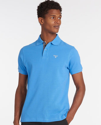 Barbour Tartan Piqué Polo | Blau