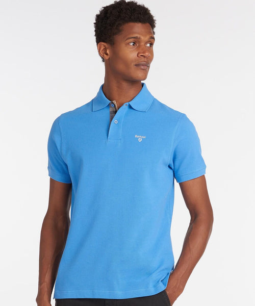 Barbour Tartan Piqué Polo | Blau