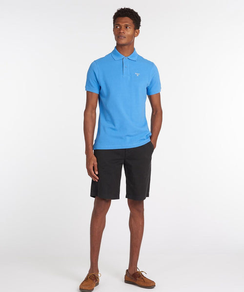 Barbour Tartan Piqué Polo | Blau