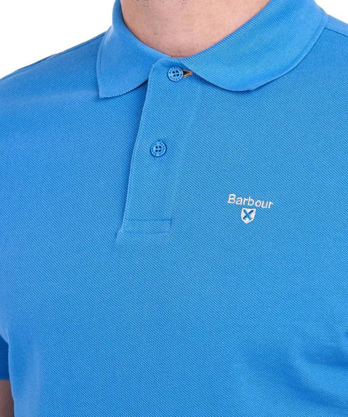 Barbour Tartan Piqué Polo | Blau