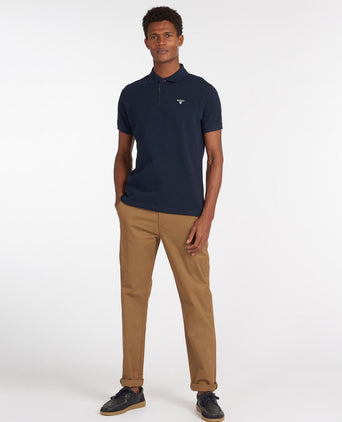 Barbour Tartan Pique Polo | Marineblau