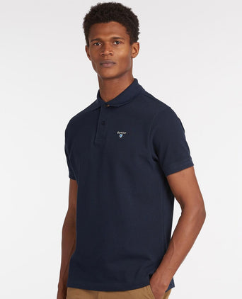 Barbour Tartan Pique Polo | Marineblau
