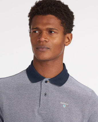 Barbour Polo Essential Sports Mix | Navy Blauw