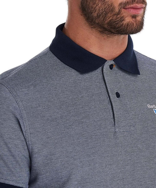 Barbour Polo Essential Sports Mix | Navy Blauw