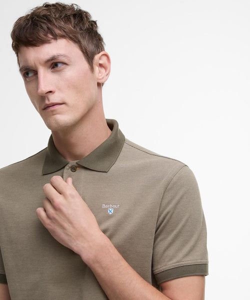 Barbour Polo Essential Sports Mix | Groen