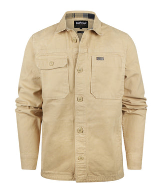Barbour Lingfield Canvas Overshirt | Beige Barbour Lingfield Canvas Overshirt | Beige